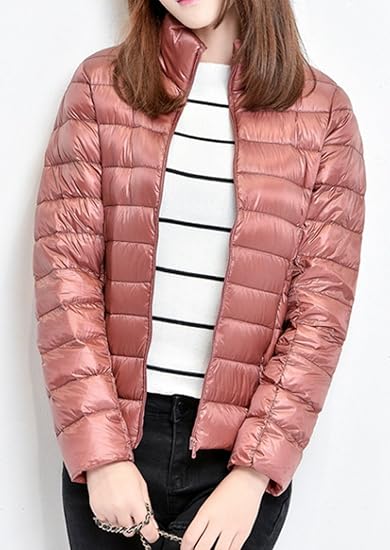 Amazon ジャケット レディース ダウンジャケット ダウン コート ダウンコート ショート ショート丈 大きいサイズ フード 秋服 冬服 防寒 通勤 通学 ハイネック コート ジャケット 通販