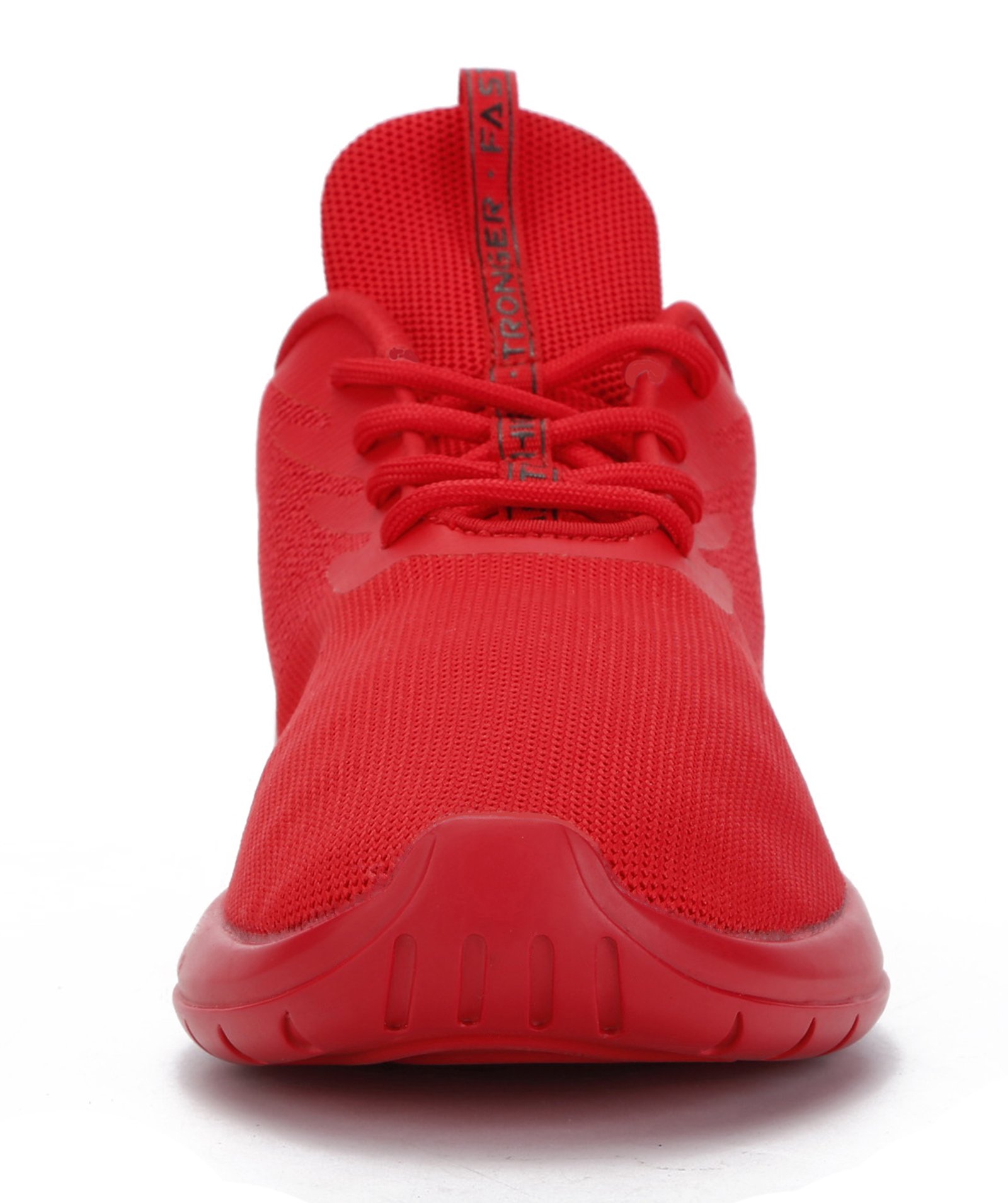 Soulsfeng Men Women Unisex Casual Fashion Sneakers Lightweight Breathable Athletic Sport Shoes (Men US9=EUR42.5=27CM, Red)