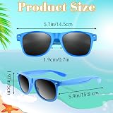 ASTARON Sunglasses Bulk 6 Pack Sky Blue Beach Wedding Pool Gift view 2