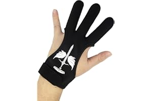 ANIMSWORD Archery Protective Glove Archery Shooting Gloves Three-Finger Archery Protective Gloves for Men nd Women.