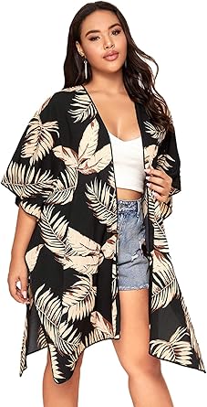 Plus size kimono cover up Clearance