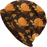 LAIPUTER Thanksgiving Beanie Standard Closed Chemo Hat Cancer Headwear Knitted Hats Baggy Slouchy Cap for Adults Women Men