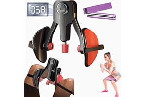 ARJEOU Kegel Trainer Leg Exerciser 0-110 lbs Adjustable Resistance, Kegel Exercise with Leg Straps, Women Men Pelvic Floor Exerciser Hip Trainer