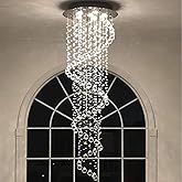 Modern Contemporary Swirl Chandelier Lighting for Foyer Dining Room Kitchen Chandelier Fixture Ceiling Light Rain Drop with A