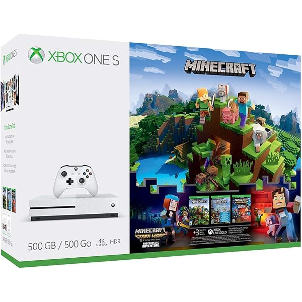 Amazon.com: Xbox One S 500GB Console - Minecraft Bundle
