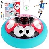Hover Soccer Ball for Kids,Rechargeable Air Floating Football,LED Lights,Soft Foam Bumpers,Ladybug,Christmas Birthday Gifts,Indoor Outdoor Toy Games for Boys girls Age 3+4,5,7,9,10,11 Year Old,6-8-12