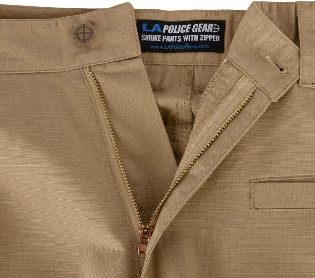 LA Police Gear Men's Urban Ops Tactical Cargo Pants - Elastic WB - YKK Zipper: Clothing