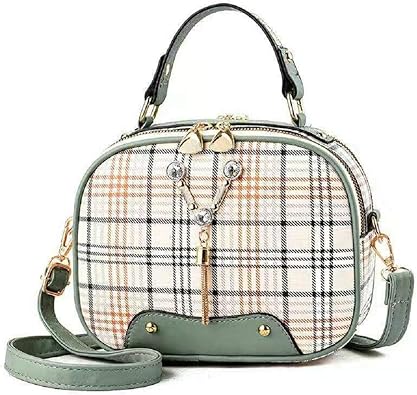 Amazon Znyfショルダーバッグ レディース チェック柄 ミニバッグ