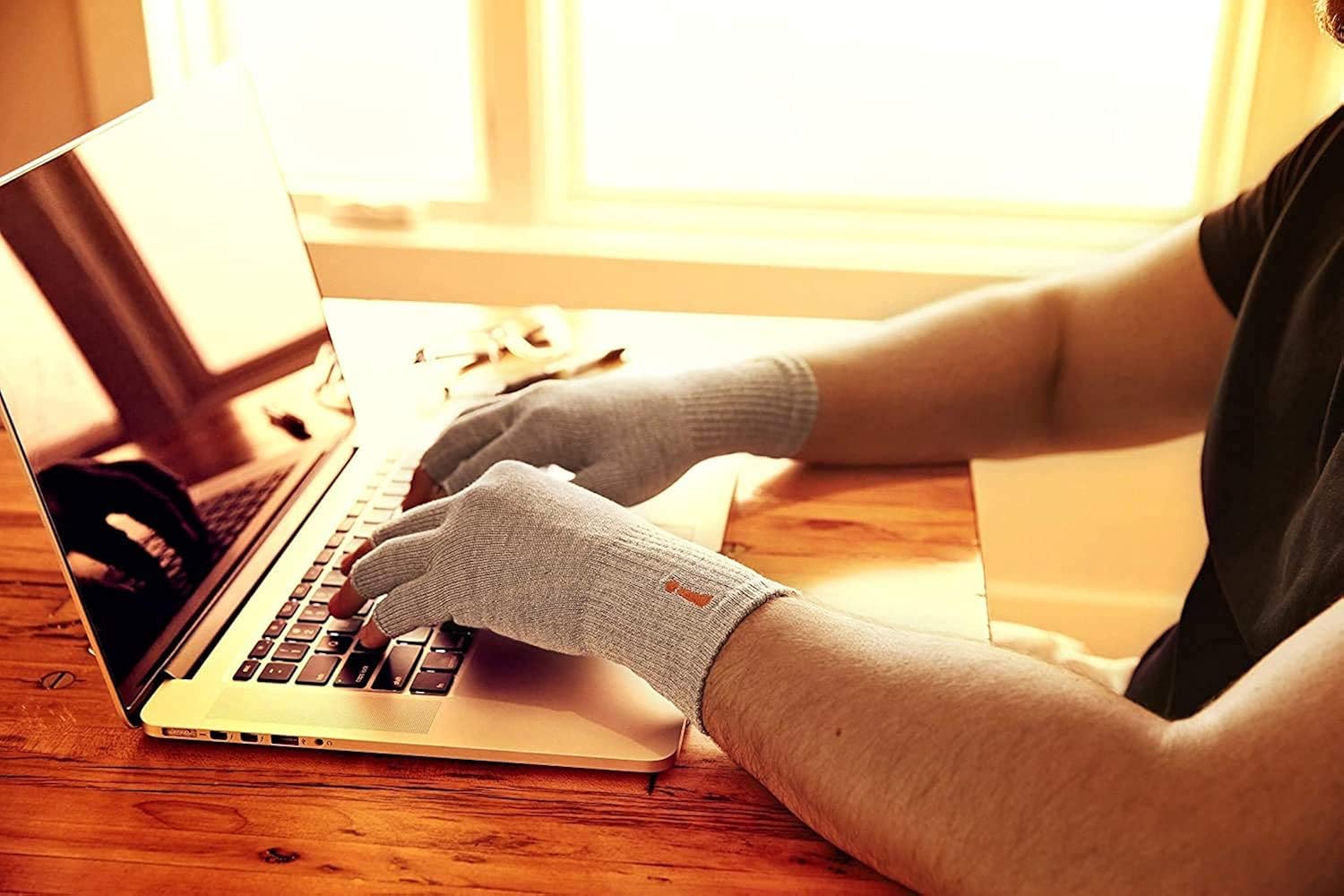 Incrediwear Fingerless Circulation Gloves Arthritis Gloves, Grey: Clothing