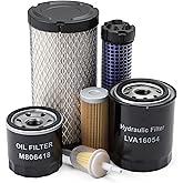 Maintenance Filter Kit for John Deere 1023E Tractor Serial # J117913 &amp;Below | Fuel Filter/Water Separators, Oil Filter, Air Filter, M113621, M123378, M806418, LVA16054, MIU804763, AM116304