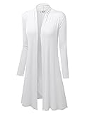 LL WSK1048 Women's Solid Casual Long Sleeve Open