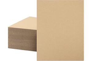MBC MAT BOARD CENTER Mat Board Center, 50 Corrugated Cardboard Sheets 8.5x11 Inches Flat Card Board Inserts for Packing, Shipping, Mailing, DIY Crafts