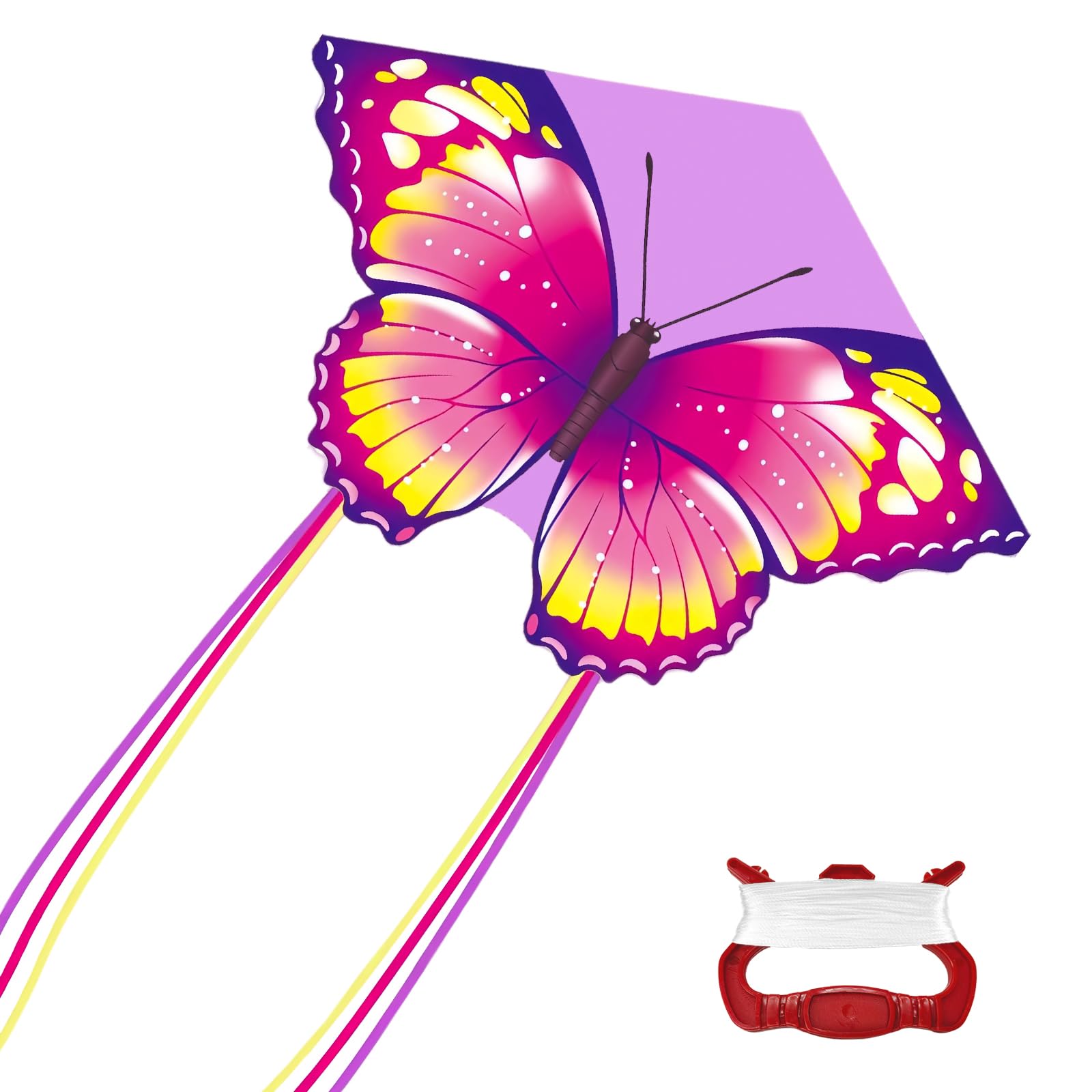 Flintronic Kites for Kids and Adults, Dinosaur Large Kites with Long Tail & 80m Flying String, Easy to Carry & Assemble for Beach Camp Trip Outdoor Games — image 1