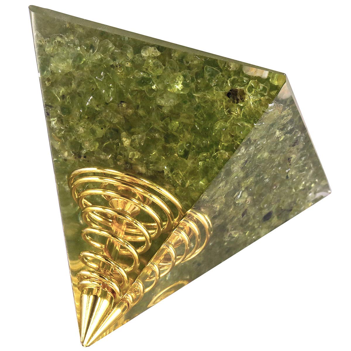 KYEYGWO Healing Stones Chakra Pyramids Center Pyraminds, Crystal Pyramid for Positive Energy Reiki Meditation Therapies
