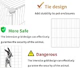 HOMIDEC Pet Playpen 14 Panels DIY Encrypted Mesh Fence 140x70x35CM view 3