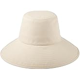 Lack of Color Holiday Bucket – Wide Brim Cotton Canvas Bucket Hat for Women, Hand-Finished with Secure Neck Tie, UPF 50+