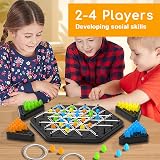 Mistep Chain Triangle Chess Strategy Board Game for 2-4 Players Kids Adults view 4