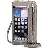 GOIACII Phone Purse Crossbody Bags for Women Small Travel Wallet Touch Screen RFID Blocking