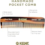 KENT A OT Pocket Comb Handmade Coarse Fine Tooth Styling for Fine Medium Hair view 3