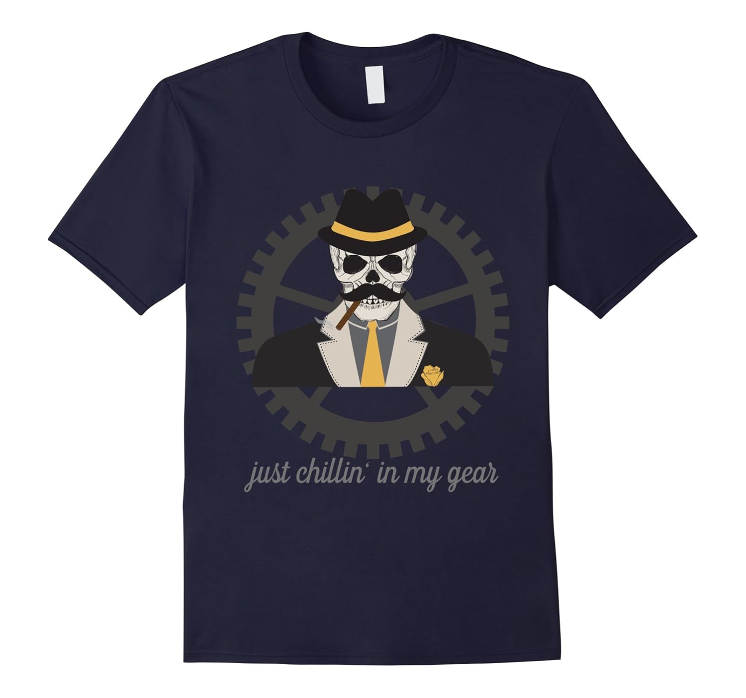 Just Chillin' In My Gear Funny Pun T Shirt-ANZ