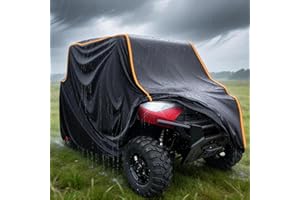 StarknightMT UTV Cover 4 Seater, 157"x65"x77" Universal Waterproof Cover Compatible with Polaris Ranger Crew 1000 900 570 800