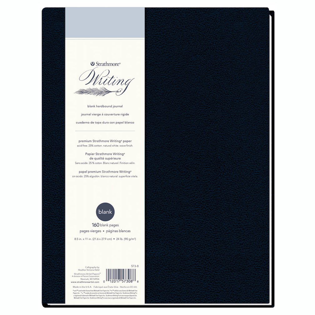 Strathmore Pro-Art Paper Hardcover Journal Blank 8.5-inch x 11-inch, 80 Sheets