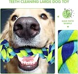 SHARLOVY Large Tough Chew Toys for Aggressive Chewers 9 Pack Rope Tug Ball view 4