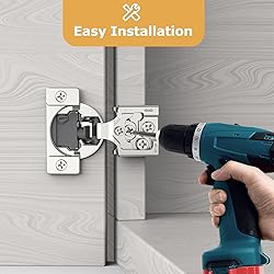 Furniware 20 Pack Soft Close Cabinet Hinges 4D