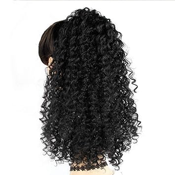 Amazon Com Puff Afro Synthetic Kinky Curly Wrap Ponytail