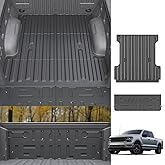 Dattumar Truck Bed Mat Tailgate Mat Compatible with 2021-2025 2026 Ford F150 or F150 Lightning 5.5Ft Bed All Weather Protection TPE 2024 F-150 Accessories (21-26 F150 & Lightning 5.5FT)