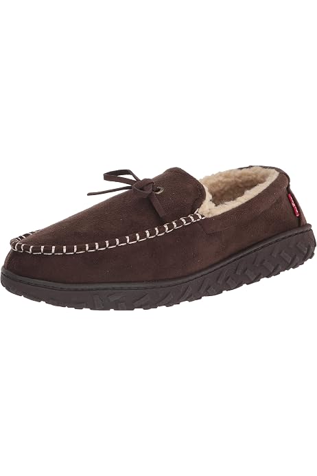Slipper, Moccasin with Sherpa Collar 