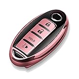 Tukellen Compatible with Nissan Key Fob Cover Soft