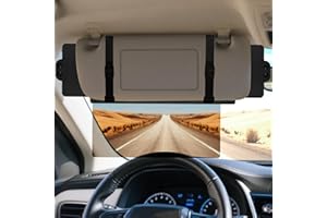AUTIORA Sun Visor Extender for Car, Visor Extender Sun Blocker, Sun Visor Extender with Anti-Glare Lens Blocks UV & Sunlight, Adjustable Car Sun Visor for Safe Driving (1 Pack)