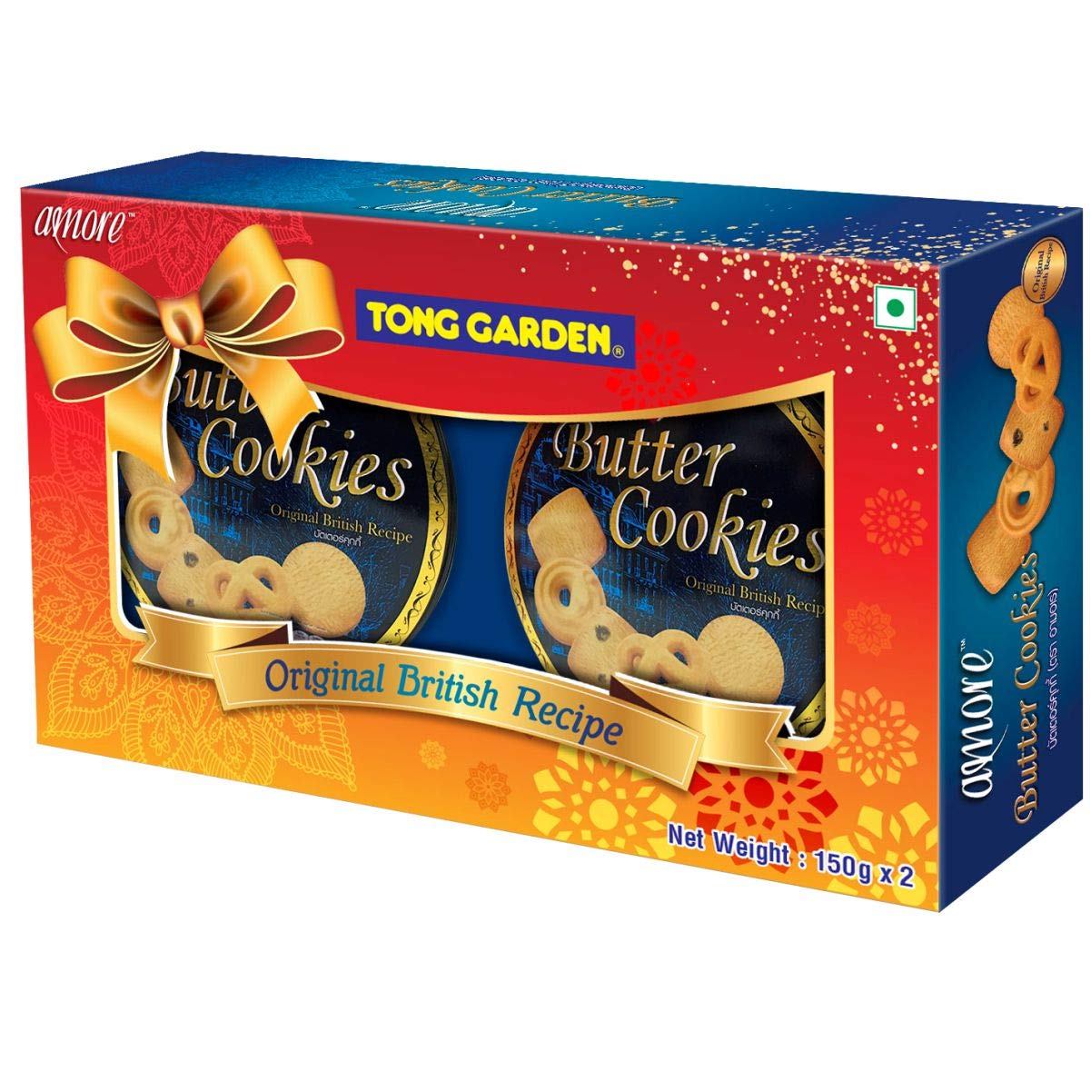Tong Garden Butter Cookies Season Gift Box, 150g, Pack of 2 Amazon.in
