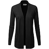 LALABEE Women's Open Front Pockets Knit Long Sleeve Sweater Cardigan(S~3XL)