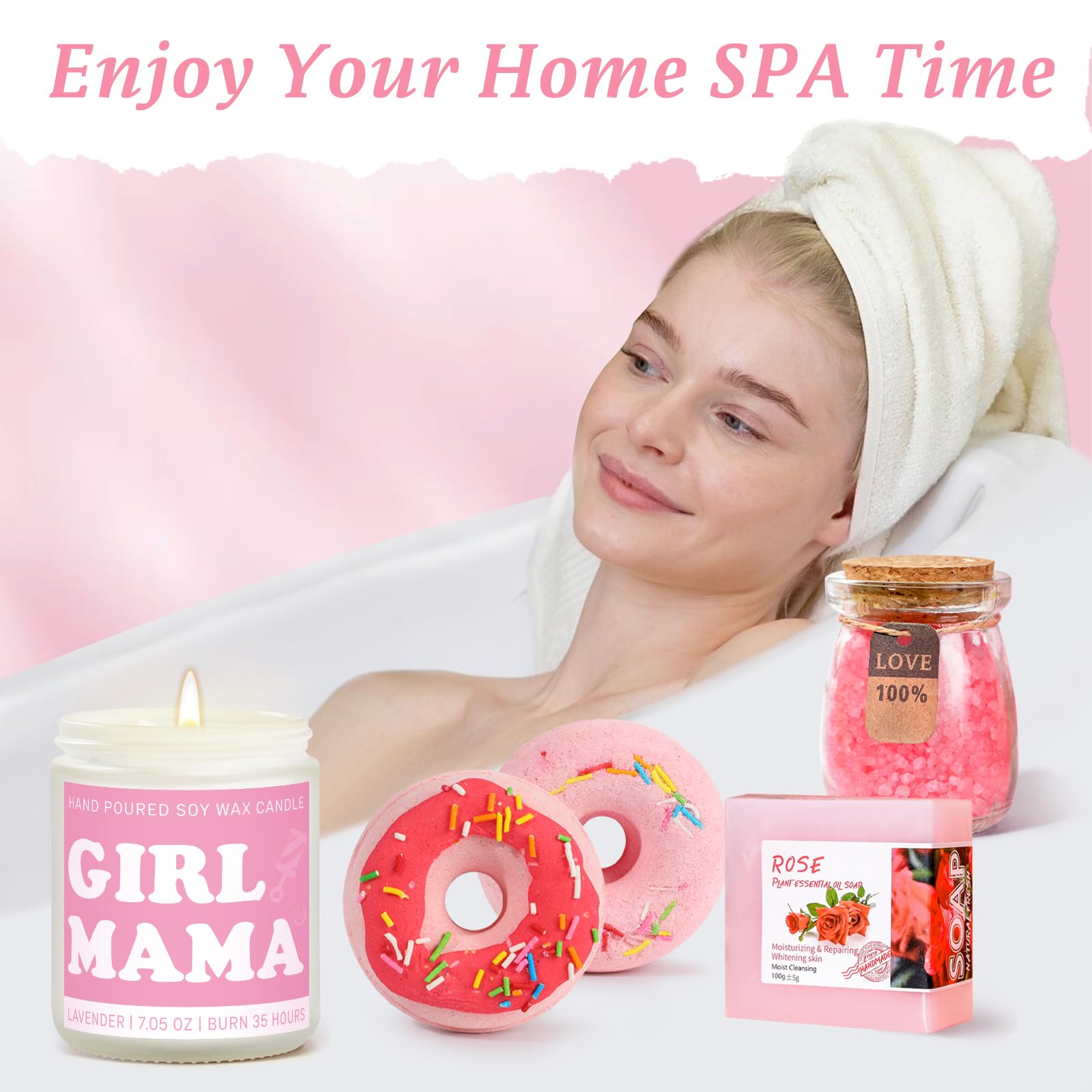 iAOVUEBY New Mom Gifts & Baby Girl Gift Basket, Baby Shower Gifts for Expecting Mom To Be, Postpartum Gifts For Moms, New Mom Care Package After Birth, First Time Mothers Day Birthday Gifts for Women