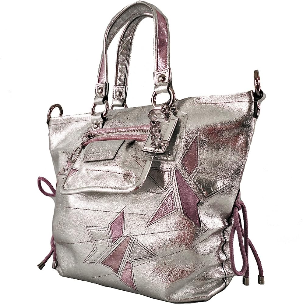 Coach Poppy Leather Star Charm Spotlight Bag Purse tote