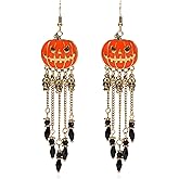 Halloween Earrings for Women Long Boo Earring Pumpkin Statement Earrings Halloween Jewelry Accessories