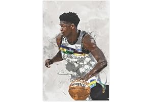 stortnate Anthony Edwards Poster Basketball Canvas Poster Bedroom Decor Sports Landscape Office Room Decor Gift Unframe:12x18inch(30x45cm)