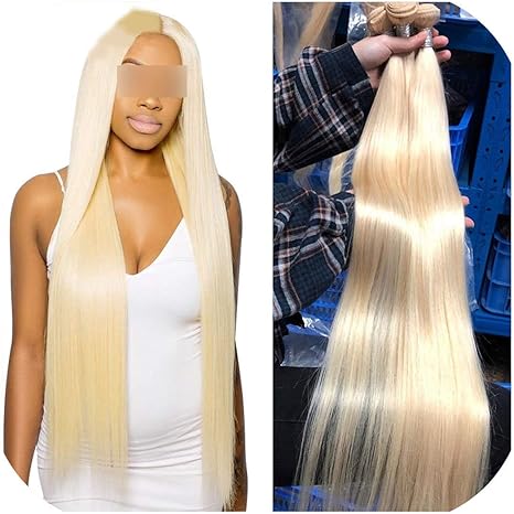 Amazon Zuo Yuanping 613はちみつ金髪の毛延長ブラジルの毛の織り方の束8 40インチのまっすぐな人間の毛髪 22 24 Zuo Yuanping ビューティー 通販