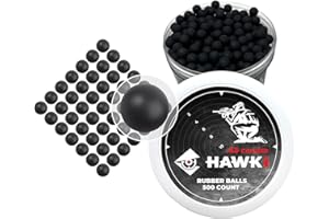 Hawki Rubber Balls .50 or .43 Cal Reusable Training Soft Rubber Balls Less Lethal for Paintball Guns