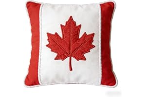 Modern Sofa Throw Pillow Cover, Maple Leaf Decorative Pillow Covers 18x18 Inch Soft Couch Throw Pillows Farmhouse Cushion Cov