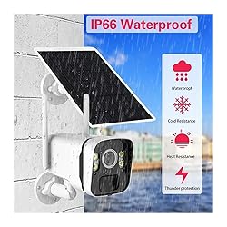 QDVOPHZA 10CH 5MP NVR Wireless Solar Panel Battery