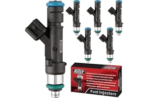 MACAX Set of 6 Fuel Injectors 0280158119 Replacement Compatible with Wrangler Town & Country Dodge Grand Caravan 3.3L 3.8L V6 - Replaces 04861667AA 812-11131 RL861667AA 7B0906031 4G2060 FJ1029