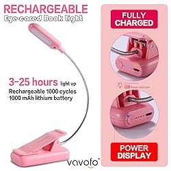 VAVOFO Rechargeable Book Light for Reading in Bed