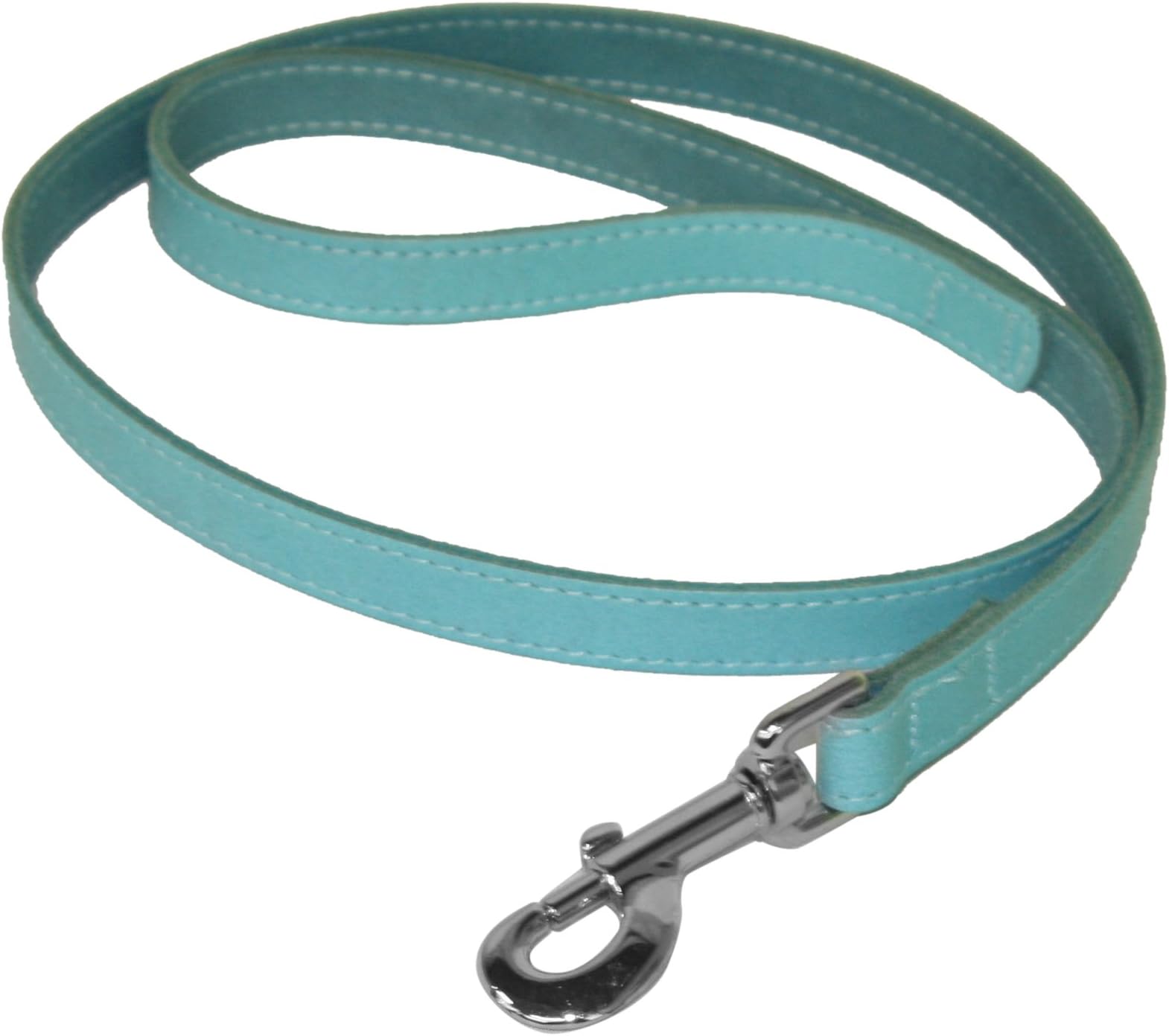 BBD 3/4 x 40-inch Leather Lead, Blue