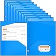 36 Pcs 2-Pocket Plastic Folders - 3 Hole Punched, Letter Size, Clear Front For Documents - View #13
