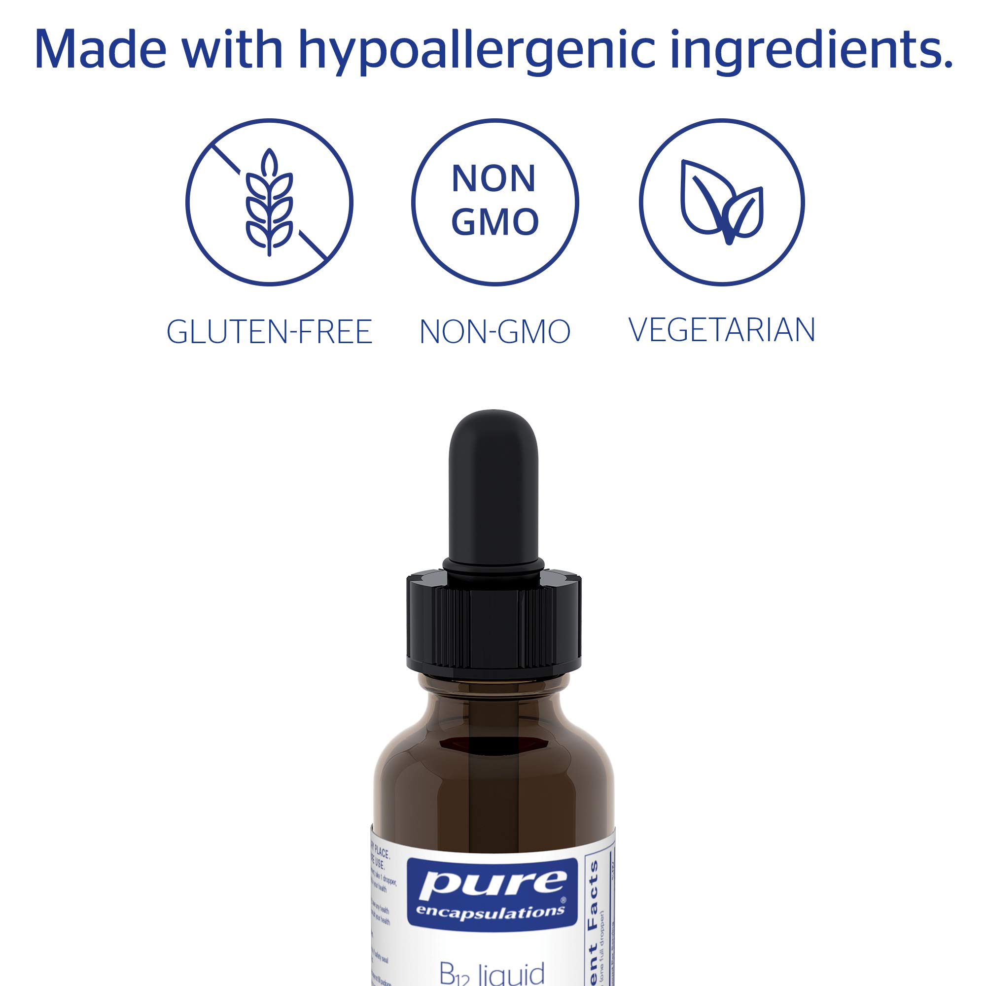 Pure Encapsulations B12 Liquid 1,000 mcg Vitamin B12