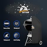 Zettum Kettle BBQ Cover 57 cm Weber Heavy Duty Waterproof PU 63x89cm view 3