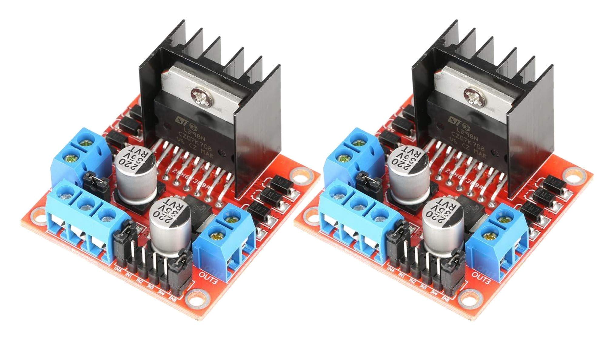 2pcs L298N Driver Board L298 Stepper Motor Drive Controller Module Dual H Bridge